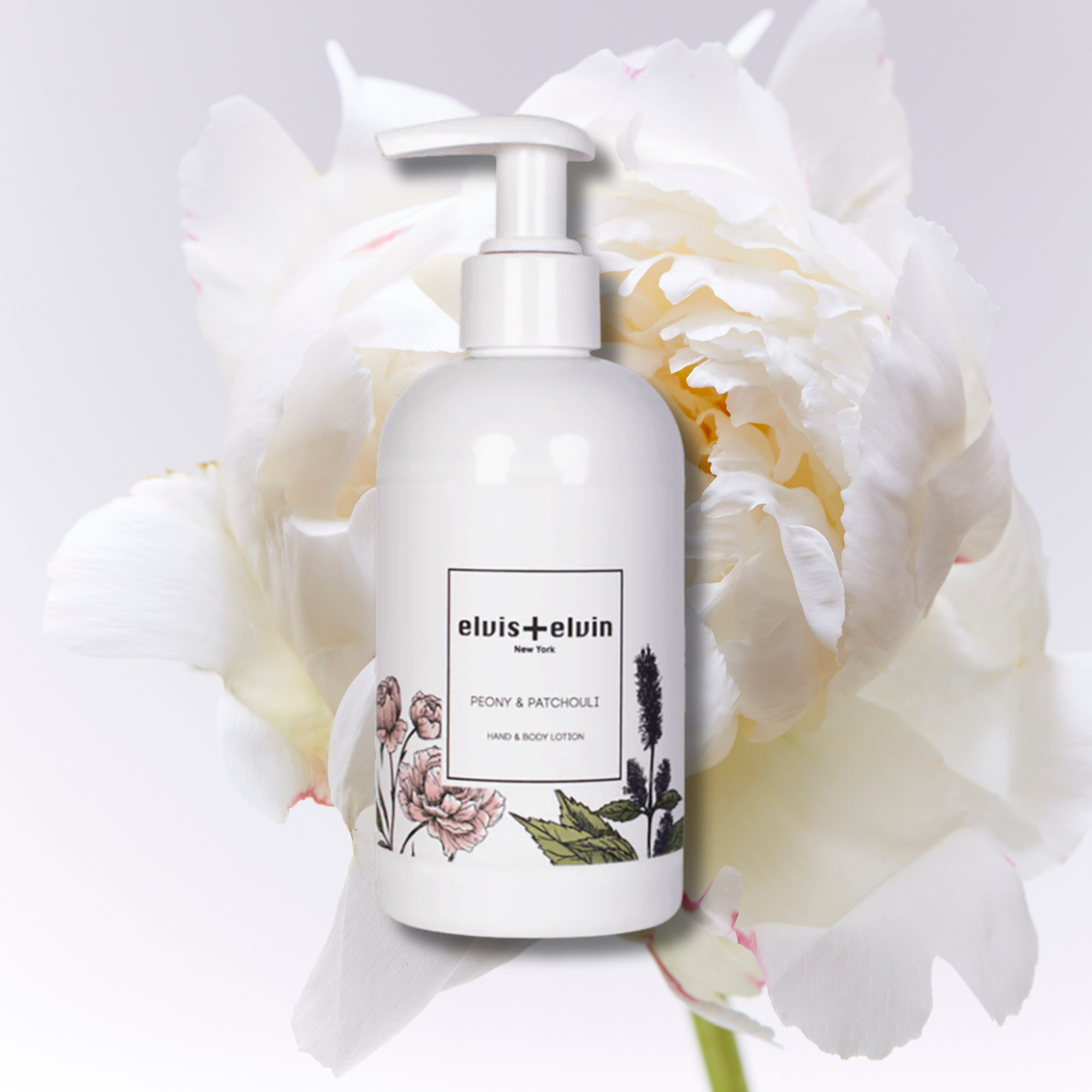 elvis+elvin Peony & Patchouli Hand & Body Lotion