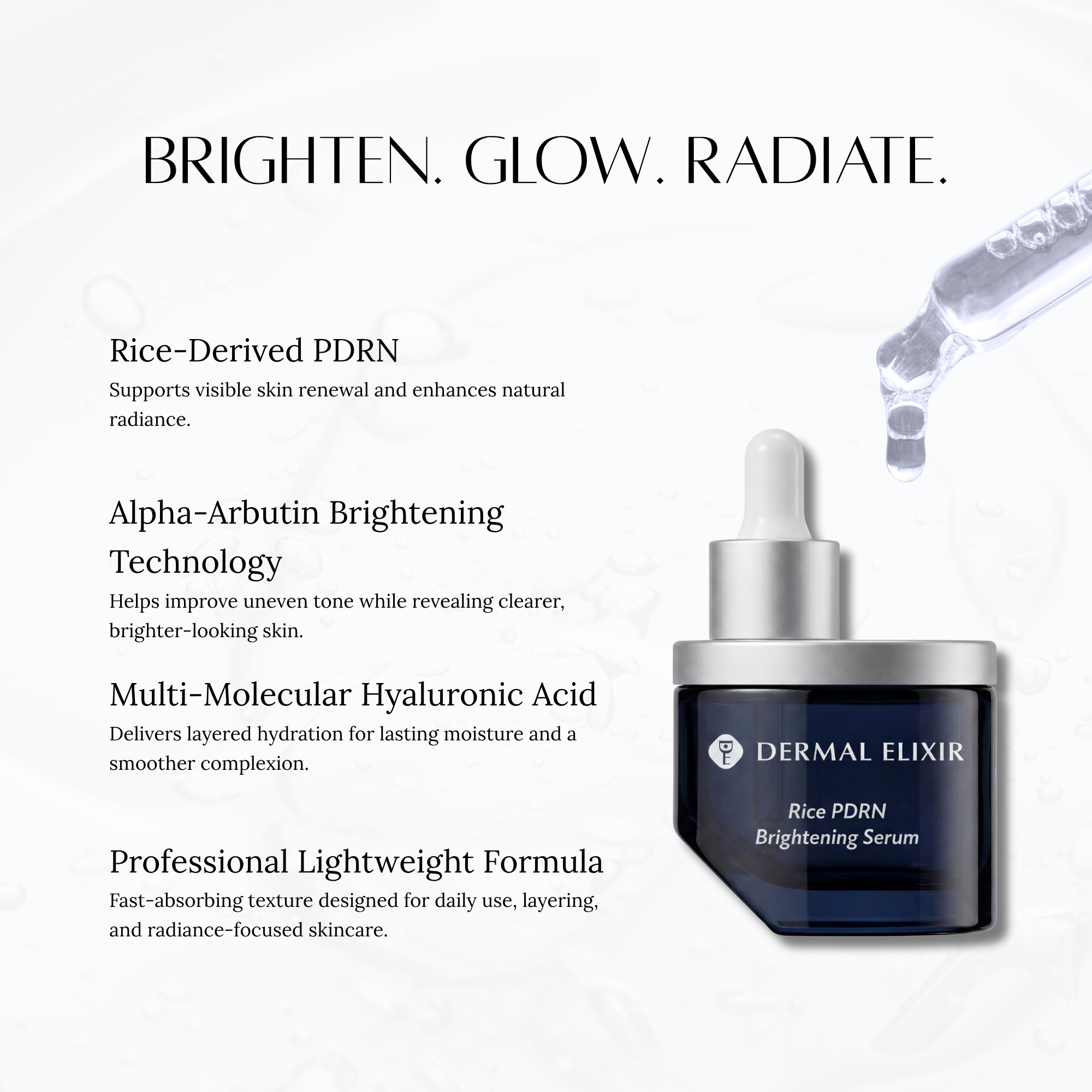 Dermal Elixir Rice PDRN Brightening Serum