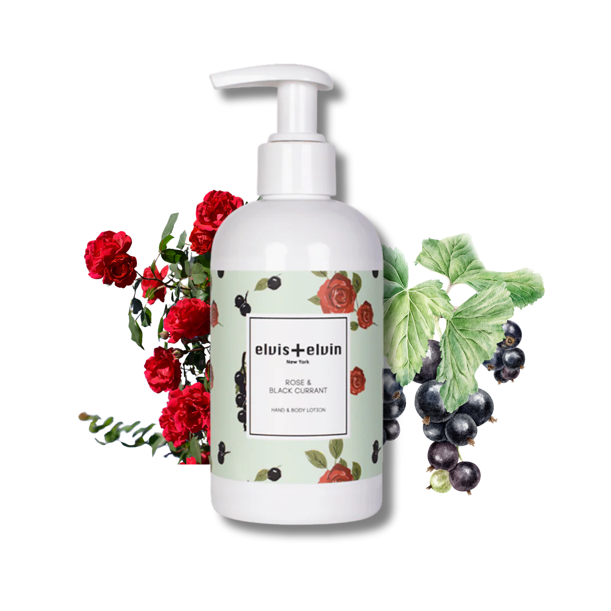 elvis+elvin Rose & Black Currant Hand & Body Lotion