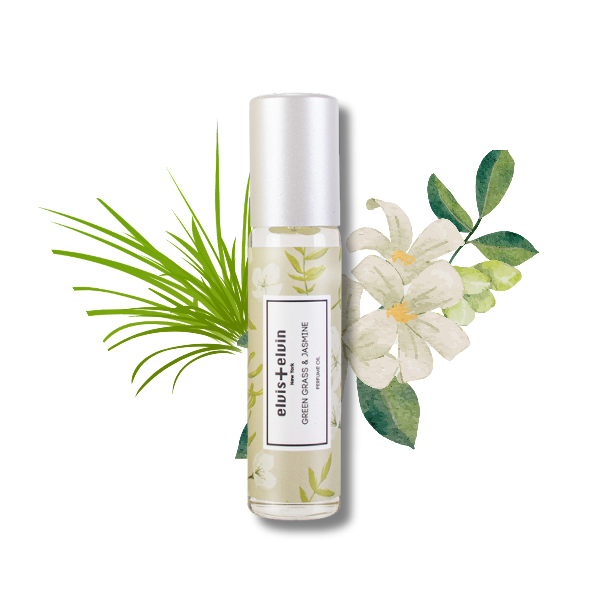 Green Grass & Jasmine Perfume Oil by elvis+elvin