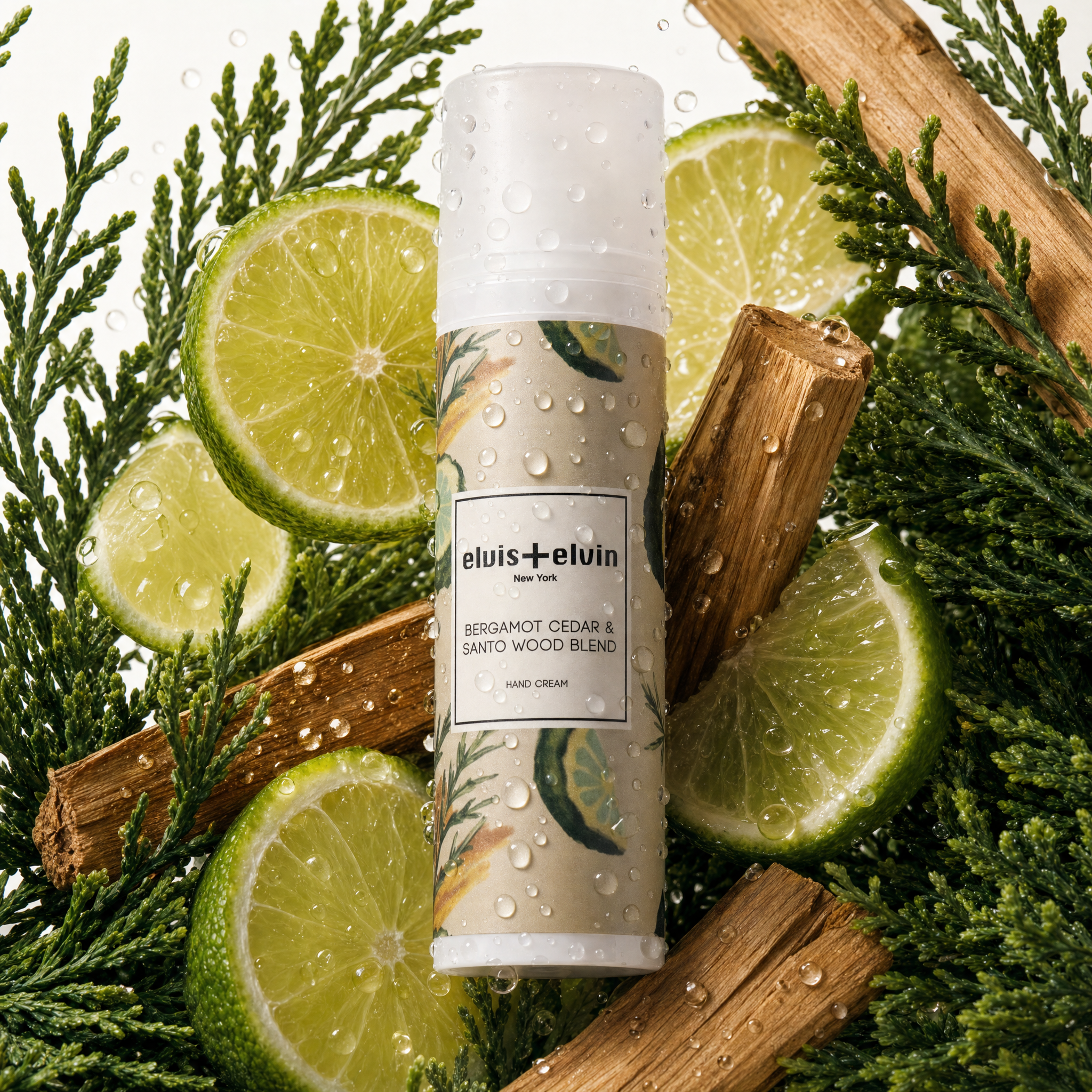 Bergamot Cedar & Santo Wood Fragrance Hand Cream by elvis+elvin