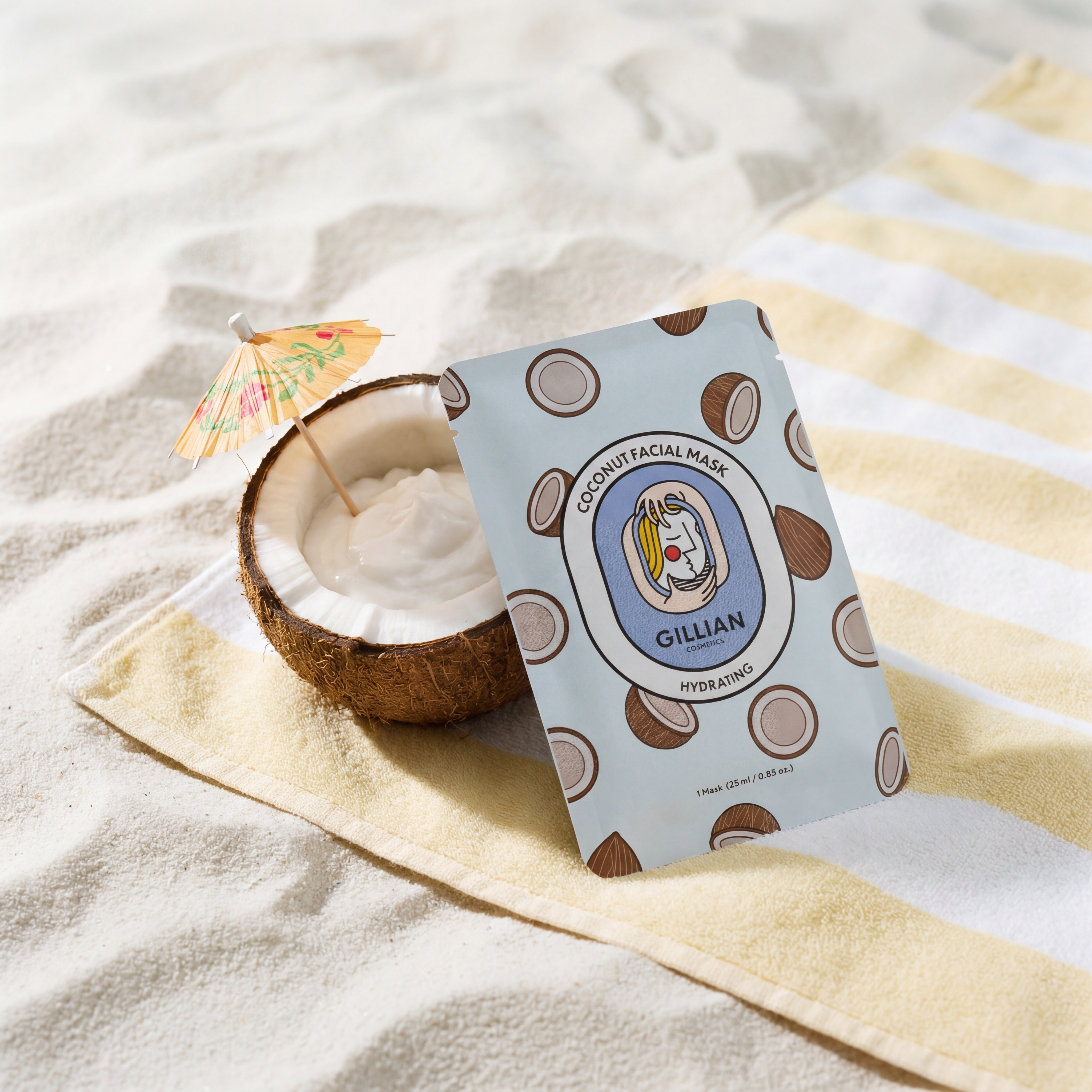 Gillian Cosmetics Coconut (Hydrating) Sheet Mask