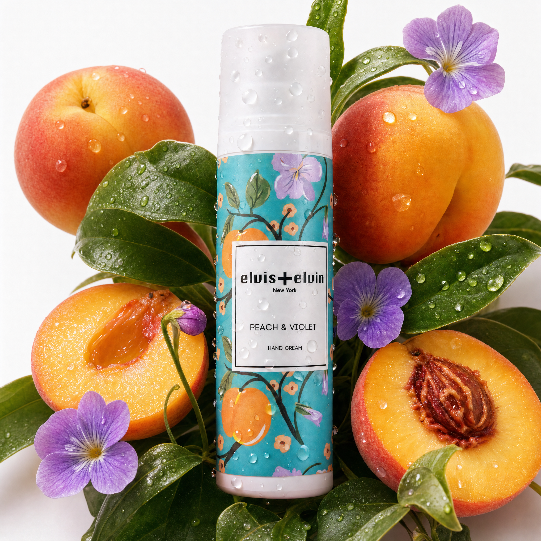 Peach & Violet Fragrance Hand Cream by elvis+elvin