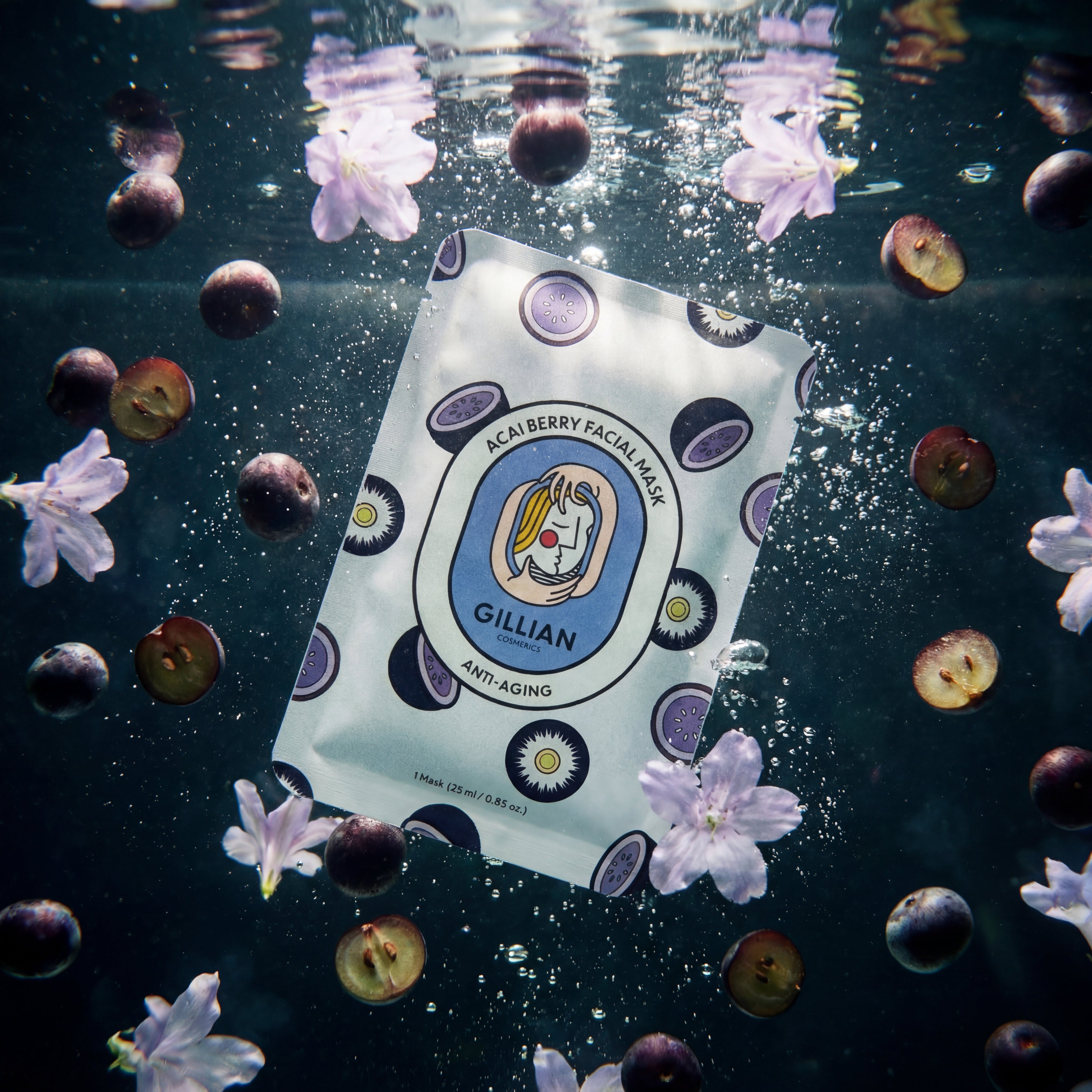 Gillian Cosmetics Acai Berry (Anti-aging) Sheet Mask