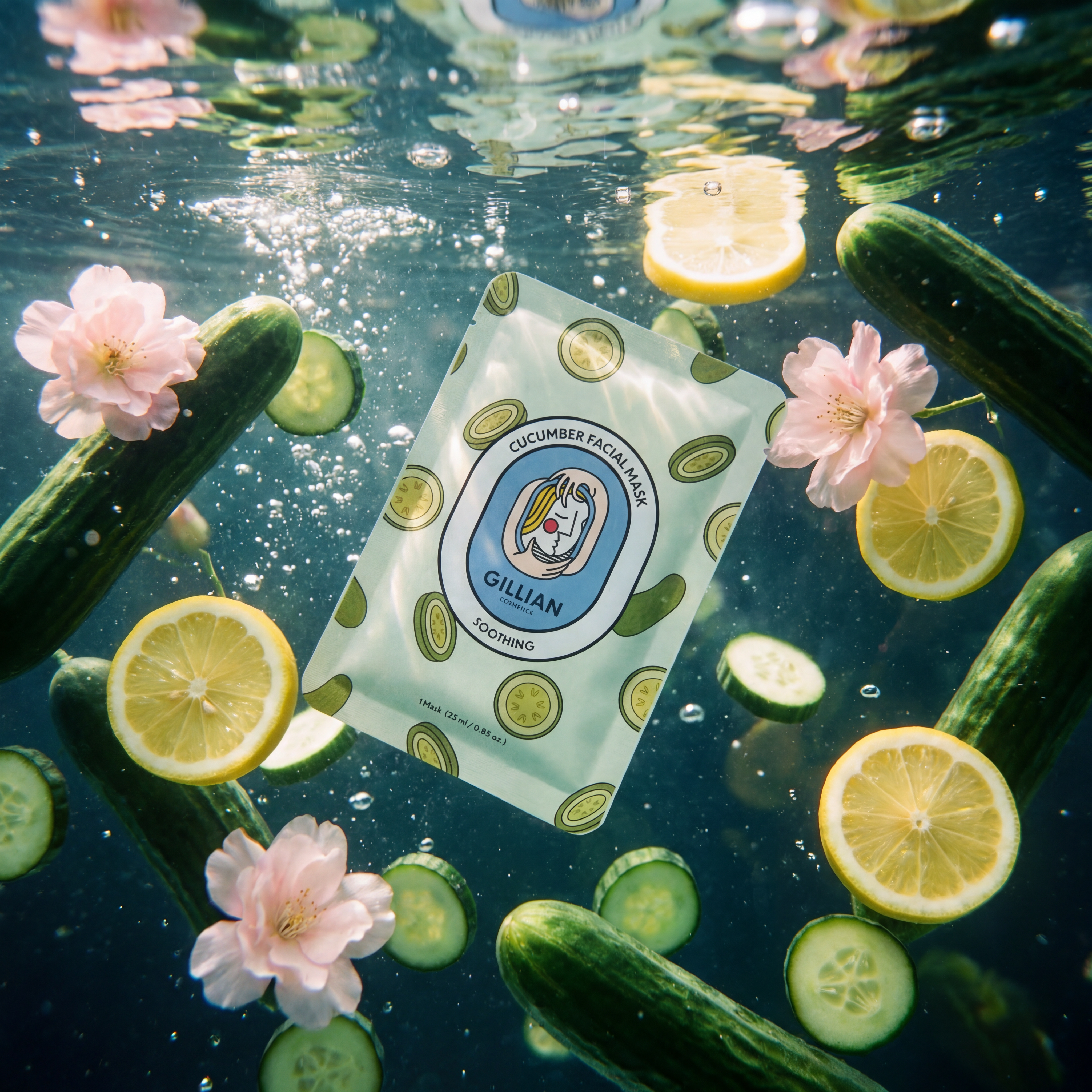 Gillian Cosmetics Cucumber (Soothing) Sheet Mask