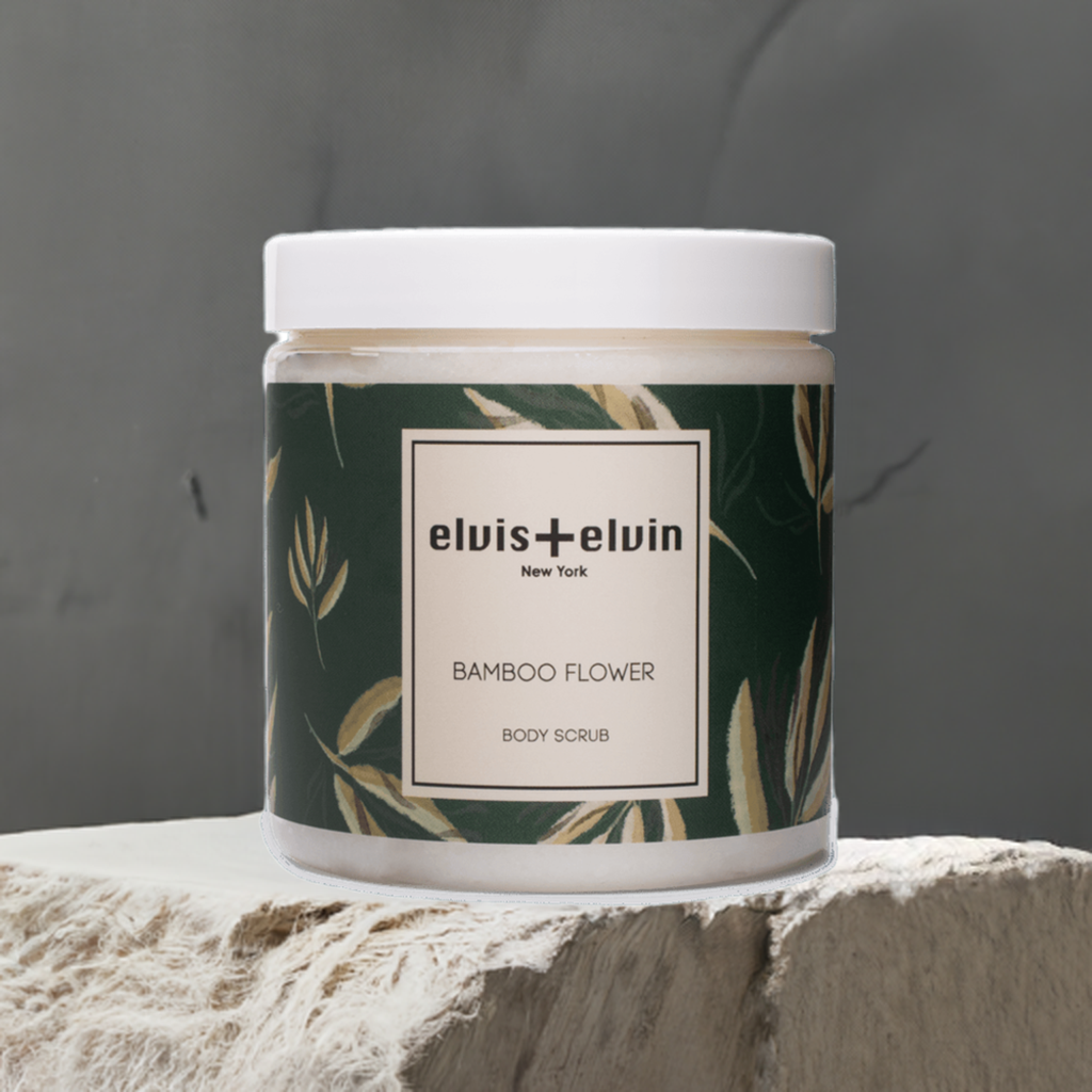 elvis+elvin Bamboo Flower Body Scrub with Dead Sea Salt 300ml