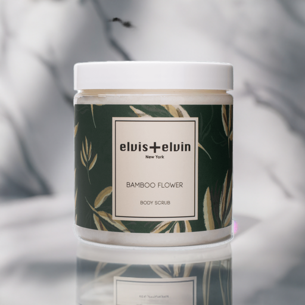 elvis+elvin Bamboo Flower Body Scrub with Dead Sea Salt 300ml