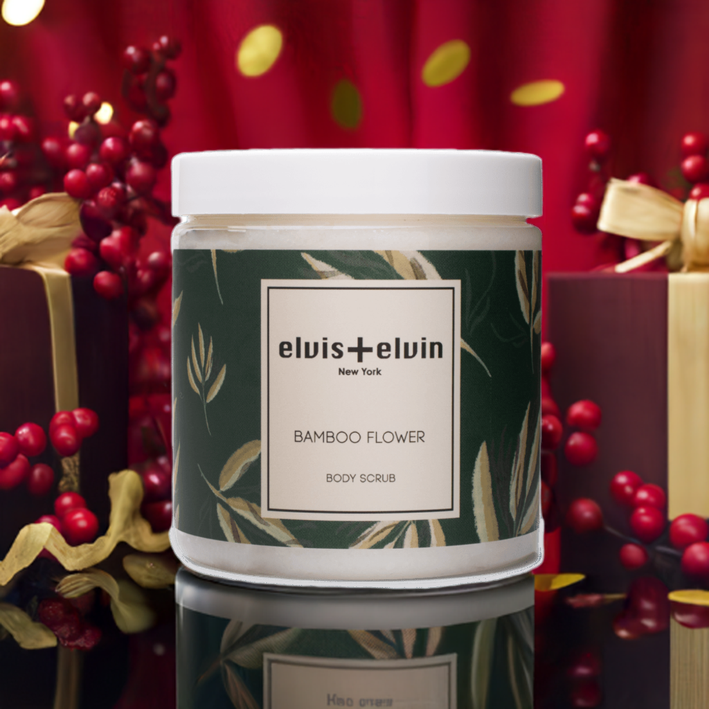 elvis+elvin Bamboo Flower Body Scrub with Dead Sea Salt 300ml