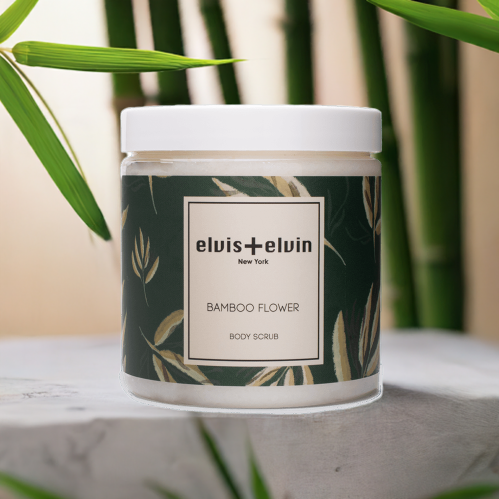 elvis+elvin Bamboo Flower Body Scrub with Dead Sea Salt 300ml