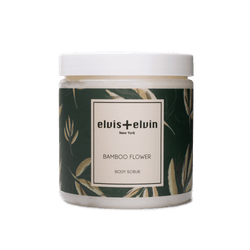 elvis+elvin Bamboo Flower Body Scrub with Dead Sea Salt 300ml - elvis+elvin