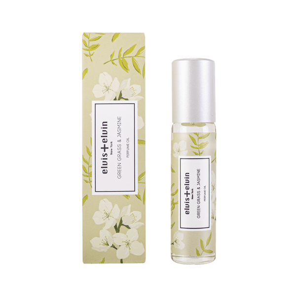 elvis+elvin Green Grass & Jasmine Perfume Oil 15ml - elvis+elvin