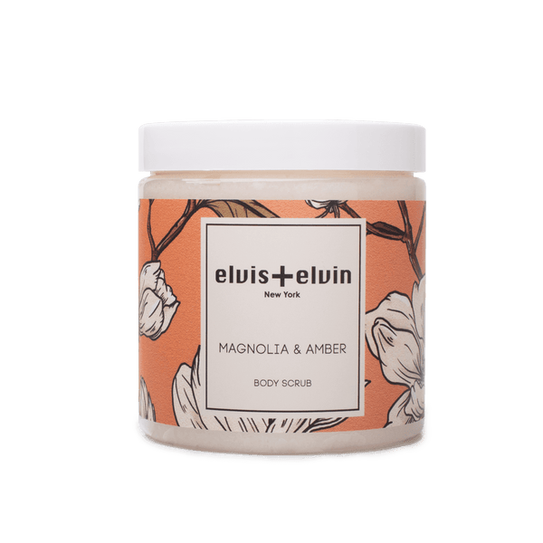 elvis+elvin Magnolia & Amber Body Scrub with Dead Sea Salt 300ml - elvis+elvin