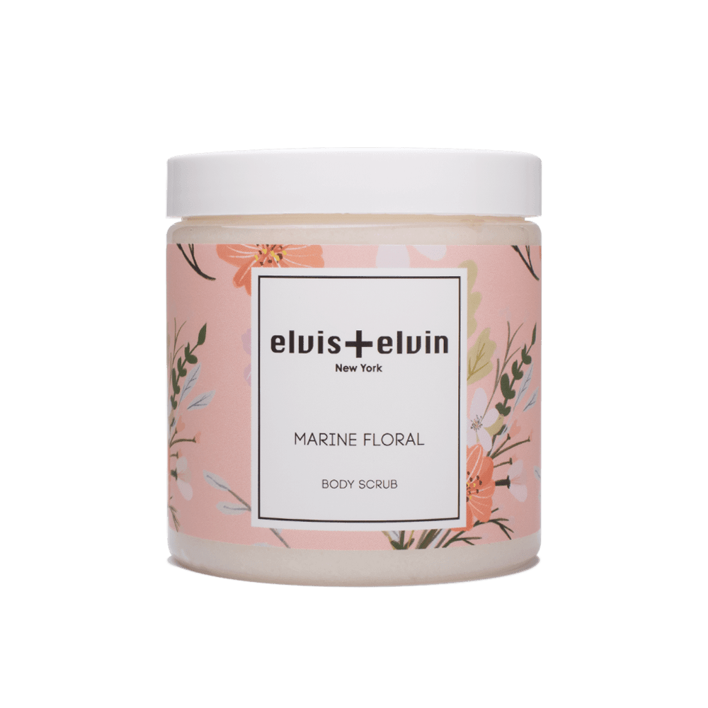 elvis+elvin Marine Floral Body Scrub with Dead Sea Salt 300ml - elvis+elvin
