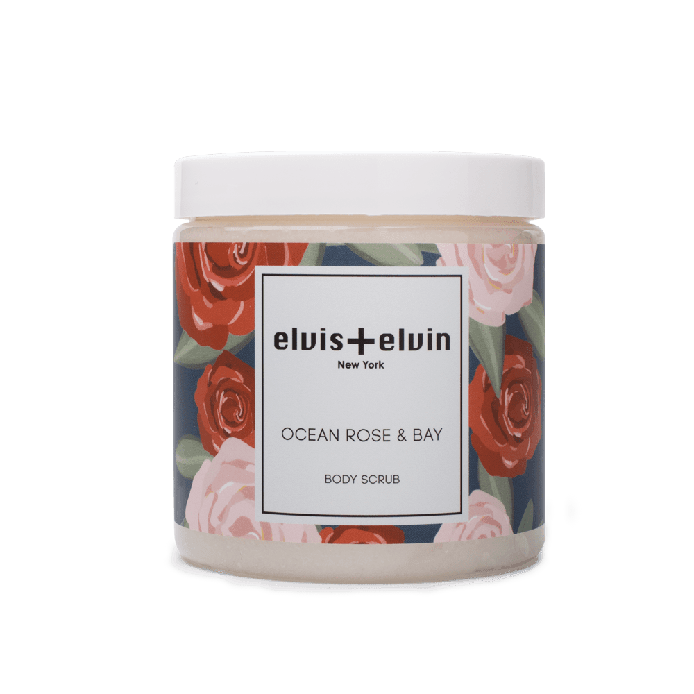 elvis+elvin Ocean Rose & Bay Body Scrub with Dead Sea Salt 300ml - elvis+elvin