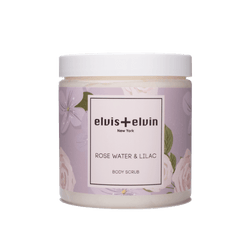 elvis+elvin Rose & Water Lily Body Scrub with Dead Sea Salt 300ml - elvis+elvin