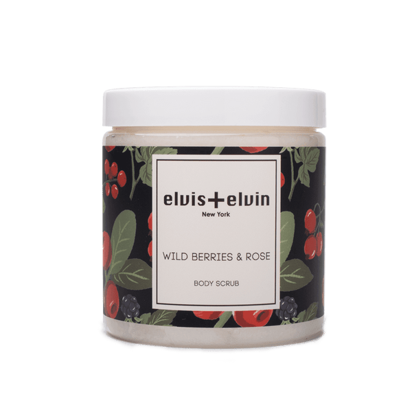 elvis+elvin Wild Berries & Rose Body Scrub with Dead Sea Salt 300ml - elvis+elvin