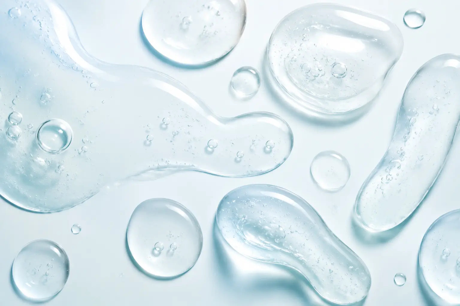 Clear hydrating serum texture